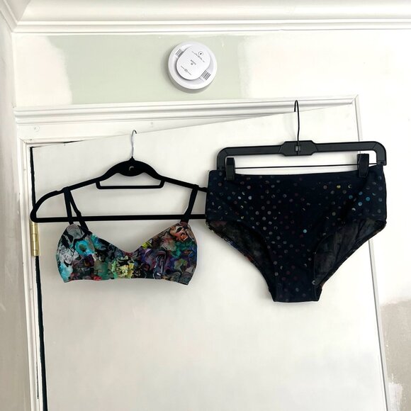 Cynthia Rowley Colorful High-Waist Polka Dot Bikini (Medium) - Picture 1 of 10
